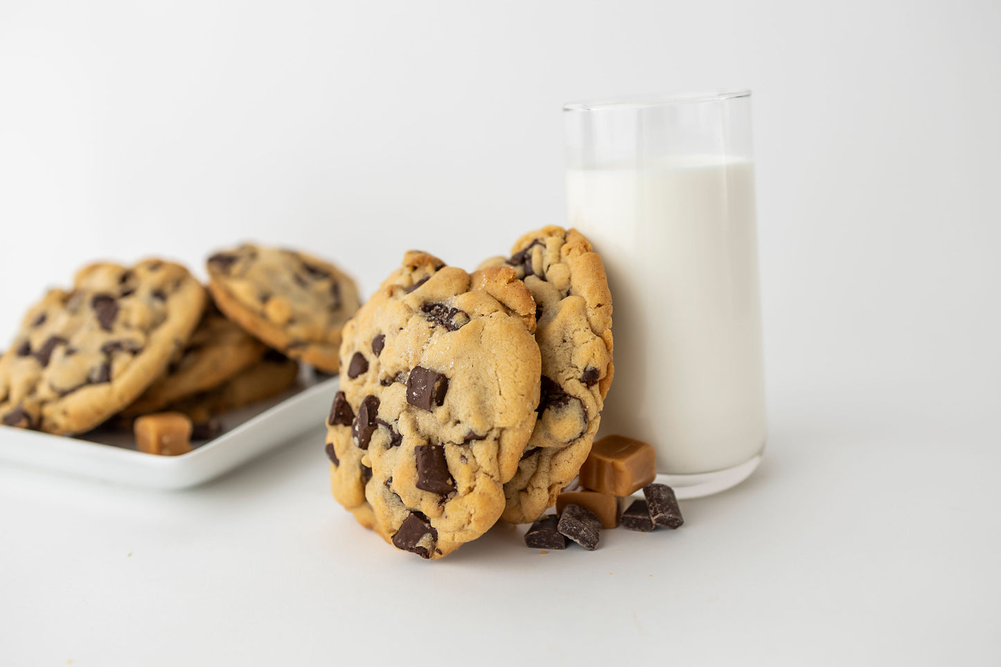 Salted Carmel Chocolate Chip Cookies